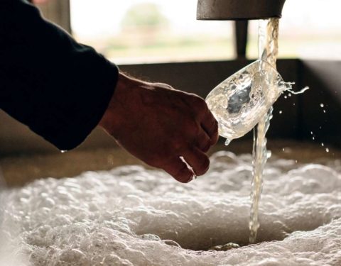 Image showing wine being poured into a glass